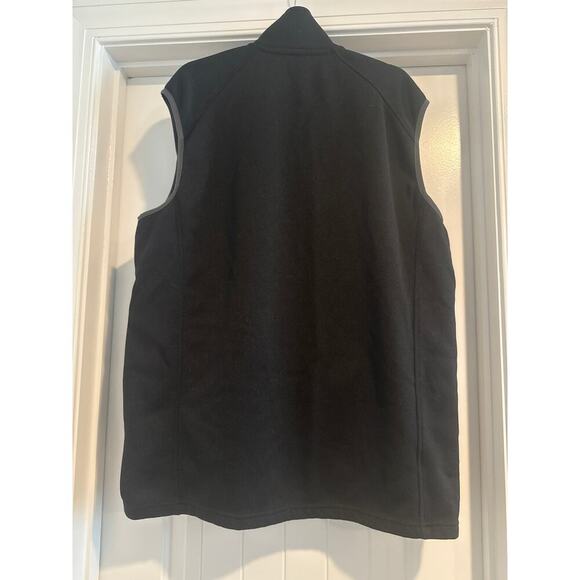 Eddie Bauer Men’s Outpace Flex Fleece Vest TXL Black Front Zip - Picture 2 of 8